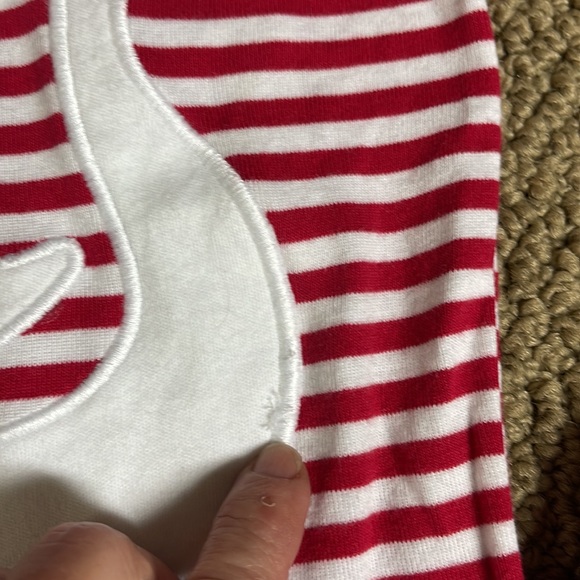 Place red and white striped pajamas. Size 14. See pictures! - Picture 8 of 9